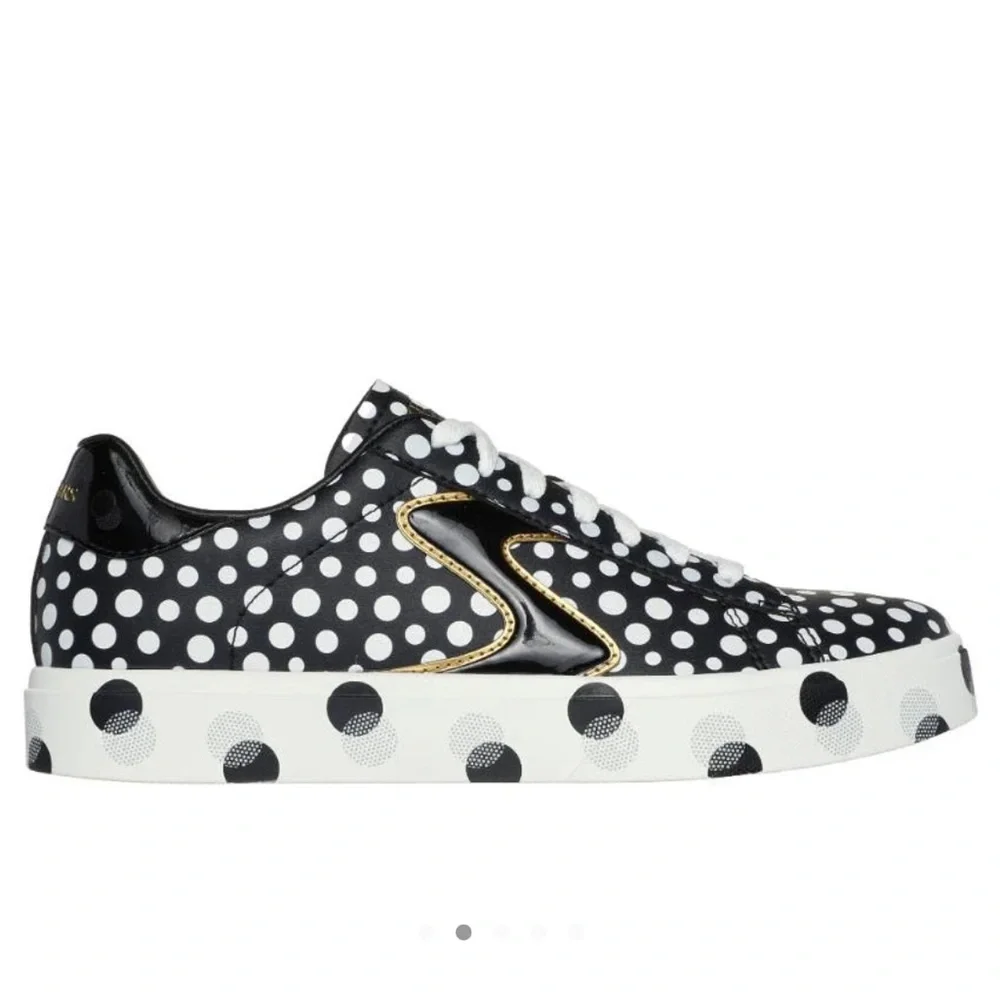 Skechers NIB - Eden Dots Galore Black and White Polka Dot Sneakers - Picture 2 of 11